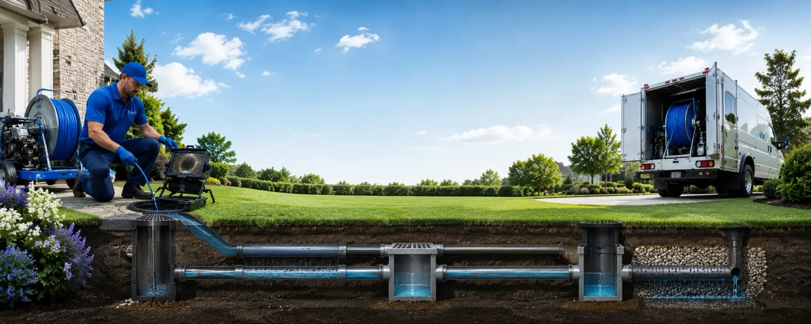 Outdoor drain cleaning information for Edgerton, WI